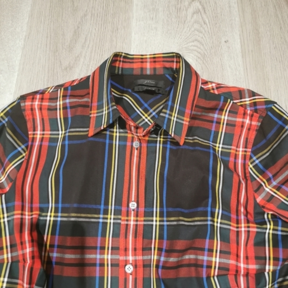 New J. Crew button down Stewart plaid shirt - Picture 6 of 7